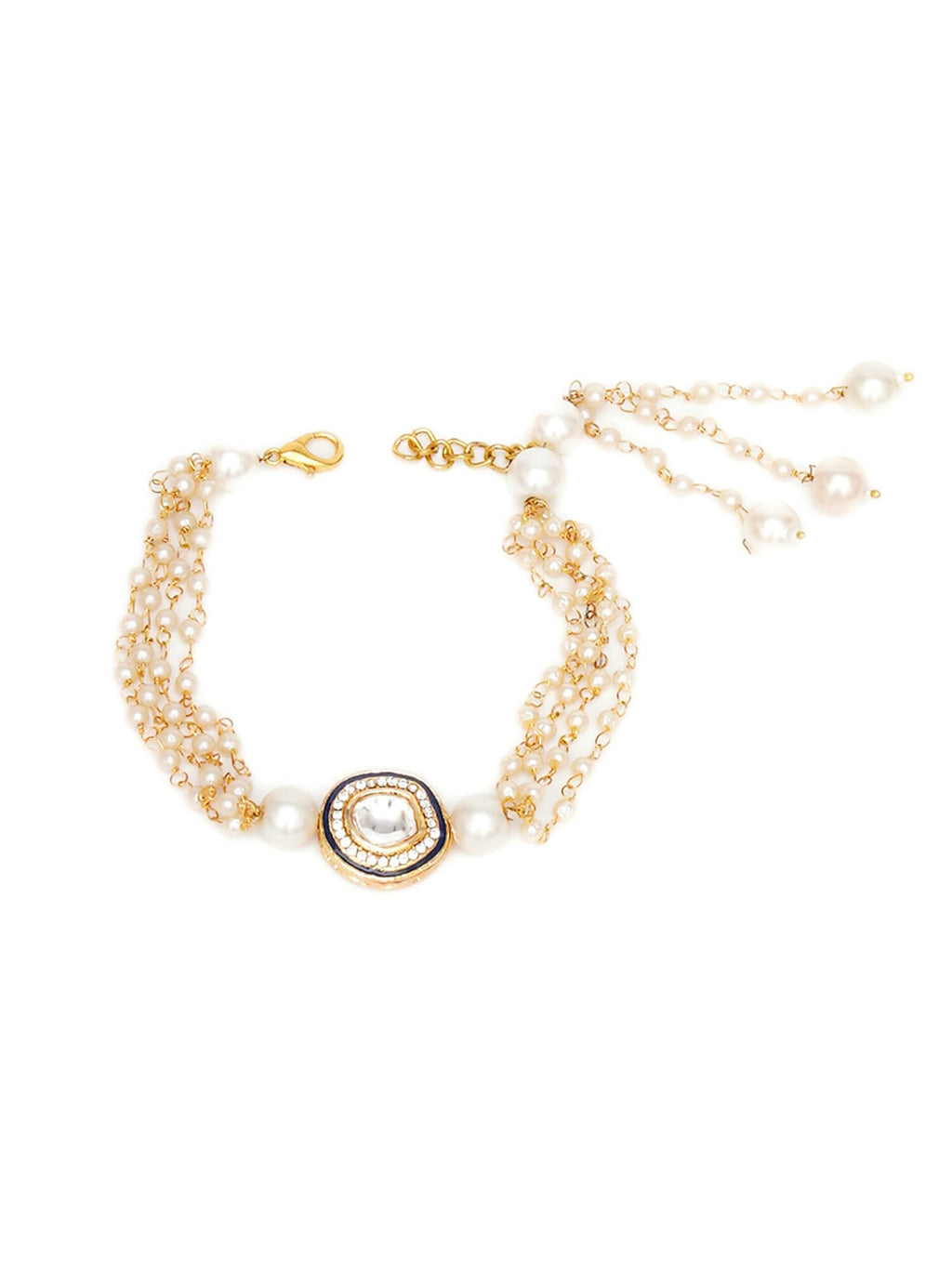 Designer kundan Rakhi - Ruby Raang | Grocsy
