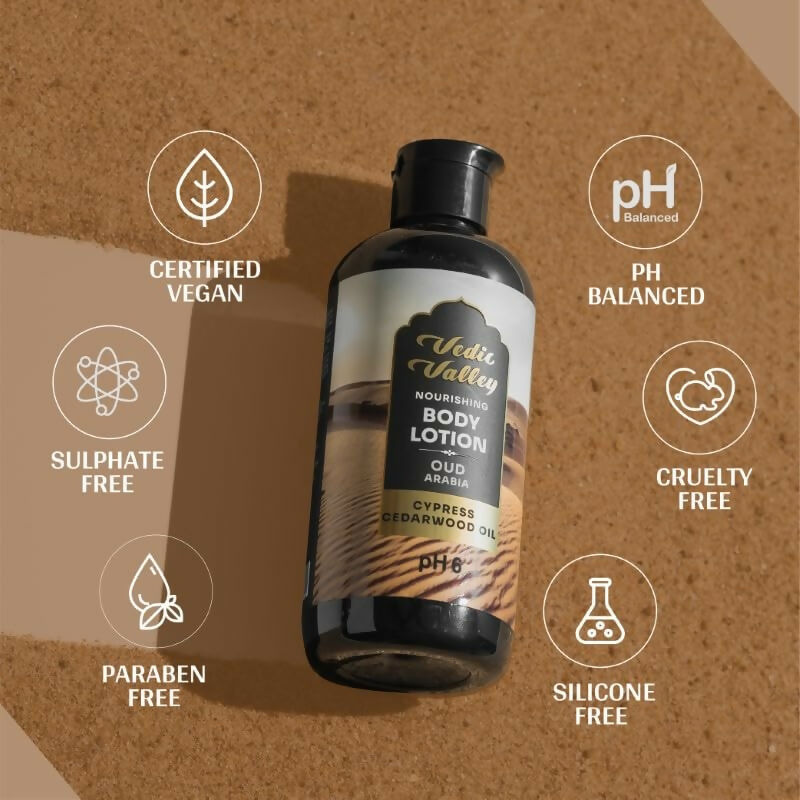 Vedic Valley Oud Arabia Body Lotion for Women & Men | Grocsy