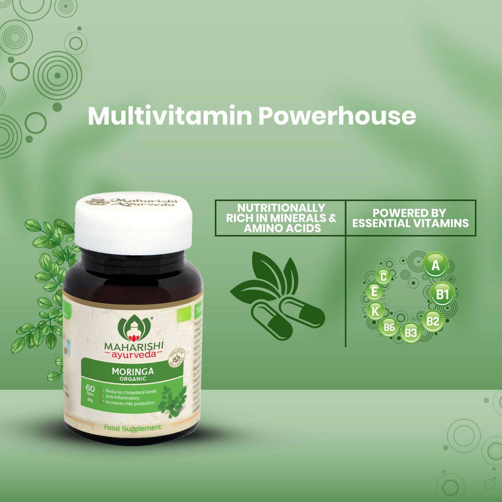 Maharishi Ayurveda Moringa Organic Tablets - Swadesiicart