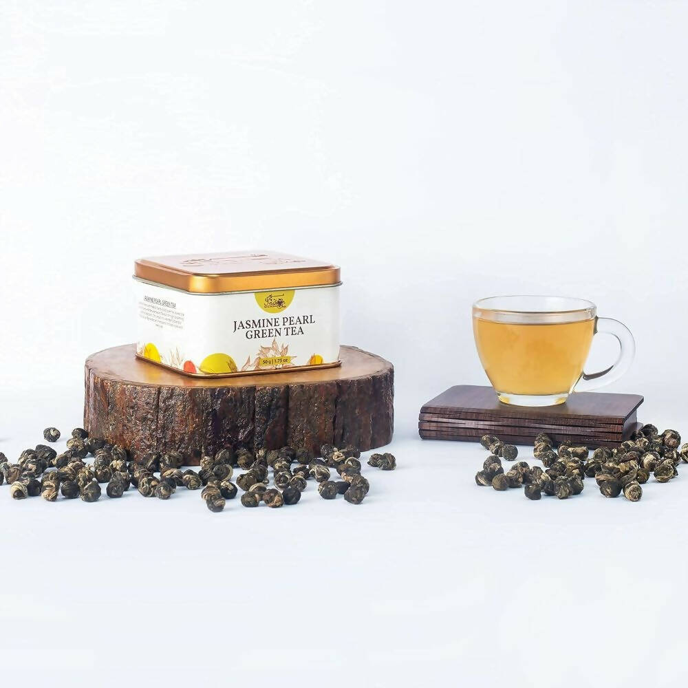 The Indian Chai - Jasmine Pearl Green Tea | Grocsy