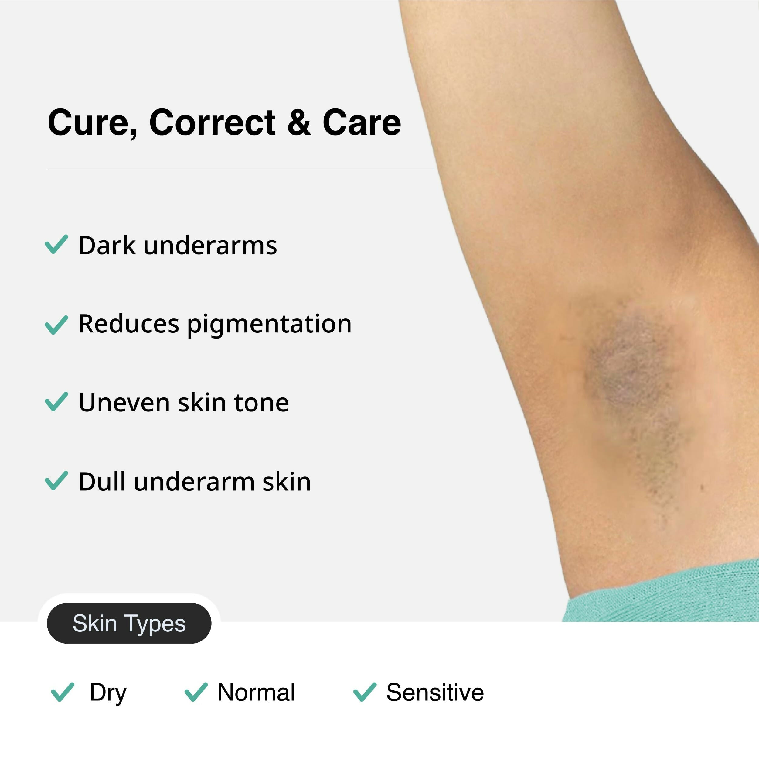 Cureskin Under Arm Brightening Cream Mask with Papaya & Sweet Orange | Grocsy