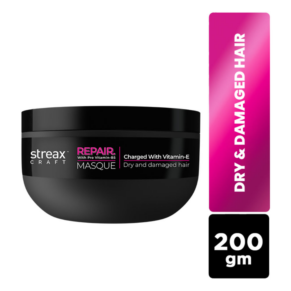 Streax Craft Repair Mask Hair Spa For Dry and Damaged Hair Repair With Pro Vitamin B-5 | Grocsy