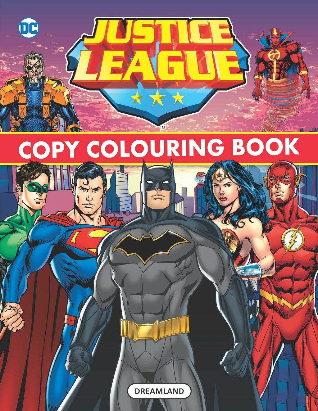 Dreamland Justice League Copy Colouring Book: Children Drawing, Painting & Colouring Book | Grocsy