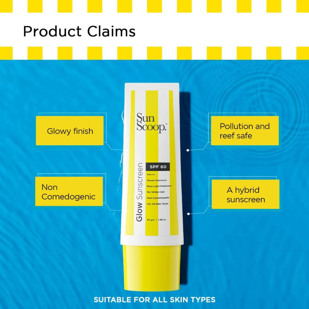 Sun Scoop Glow Sunscreen SPF 60 | Grocsy