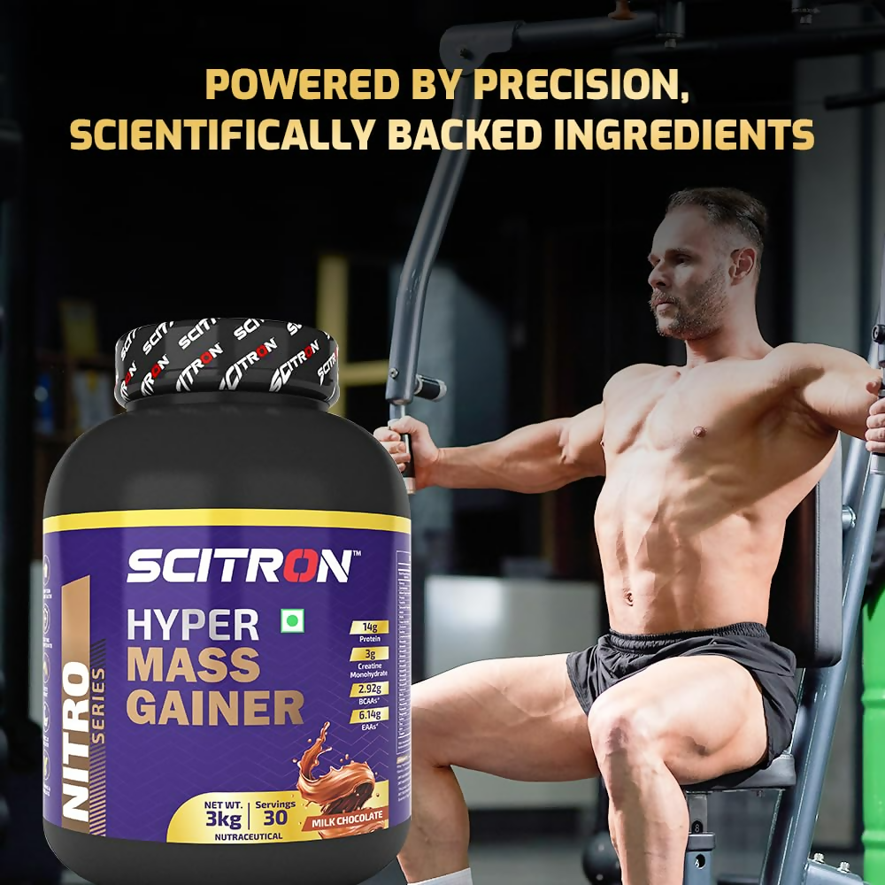 Scitron Nitro Series Hyper Mass Gainer Milk Chocolate | Grocsy