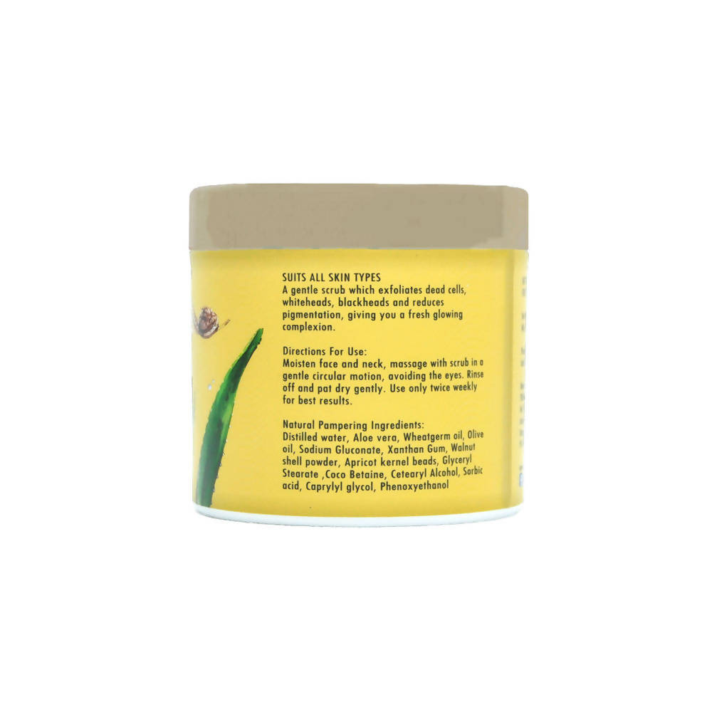 Prakriti Herbals Exfoliating Walnut Wheat Germ Oil Face Scrub | Grocsy