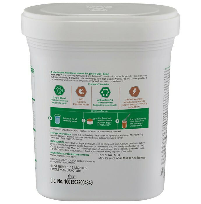 Prohance Complete Nutritional Drink Powder - Chocolate Flavor | Grocsy