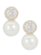Diamond Pearl Earrings- Ruby Raang | Grocsy