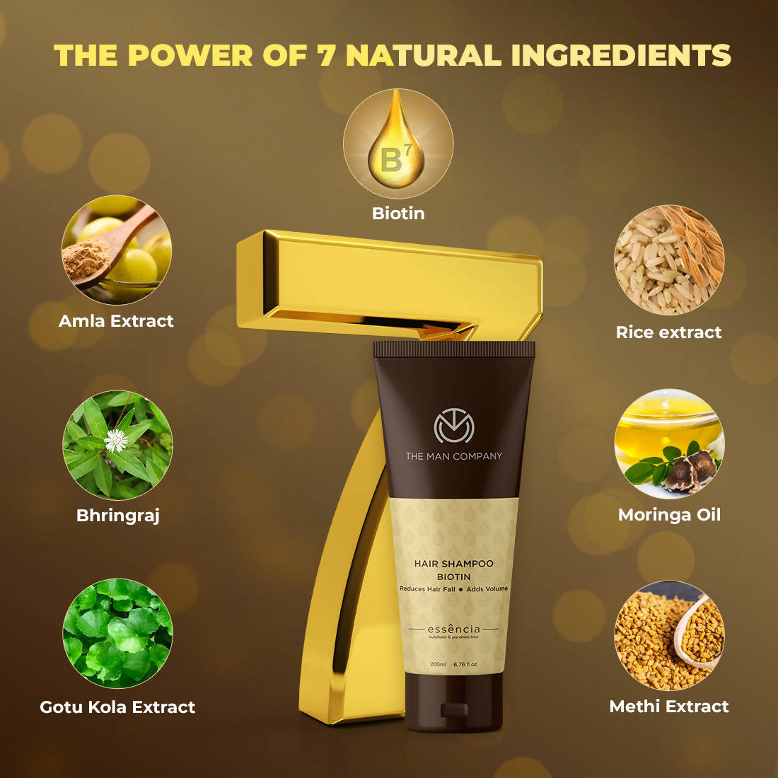 The Man Company Hair Shampoo Biotin | Grocsy