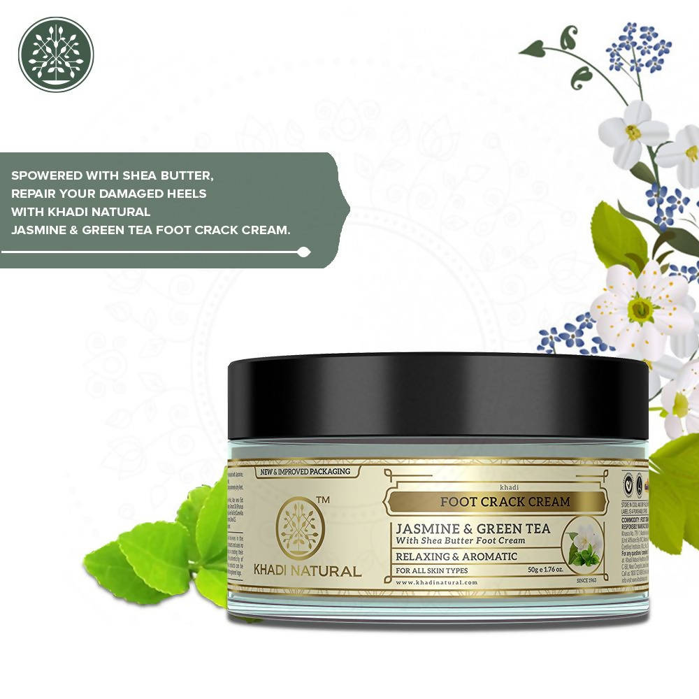 Khadi Natural Jasmine & Green Tea Foot Crack Cream | Grocsy