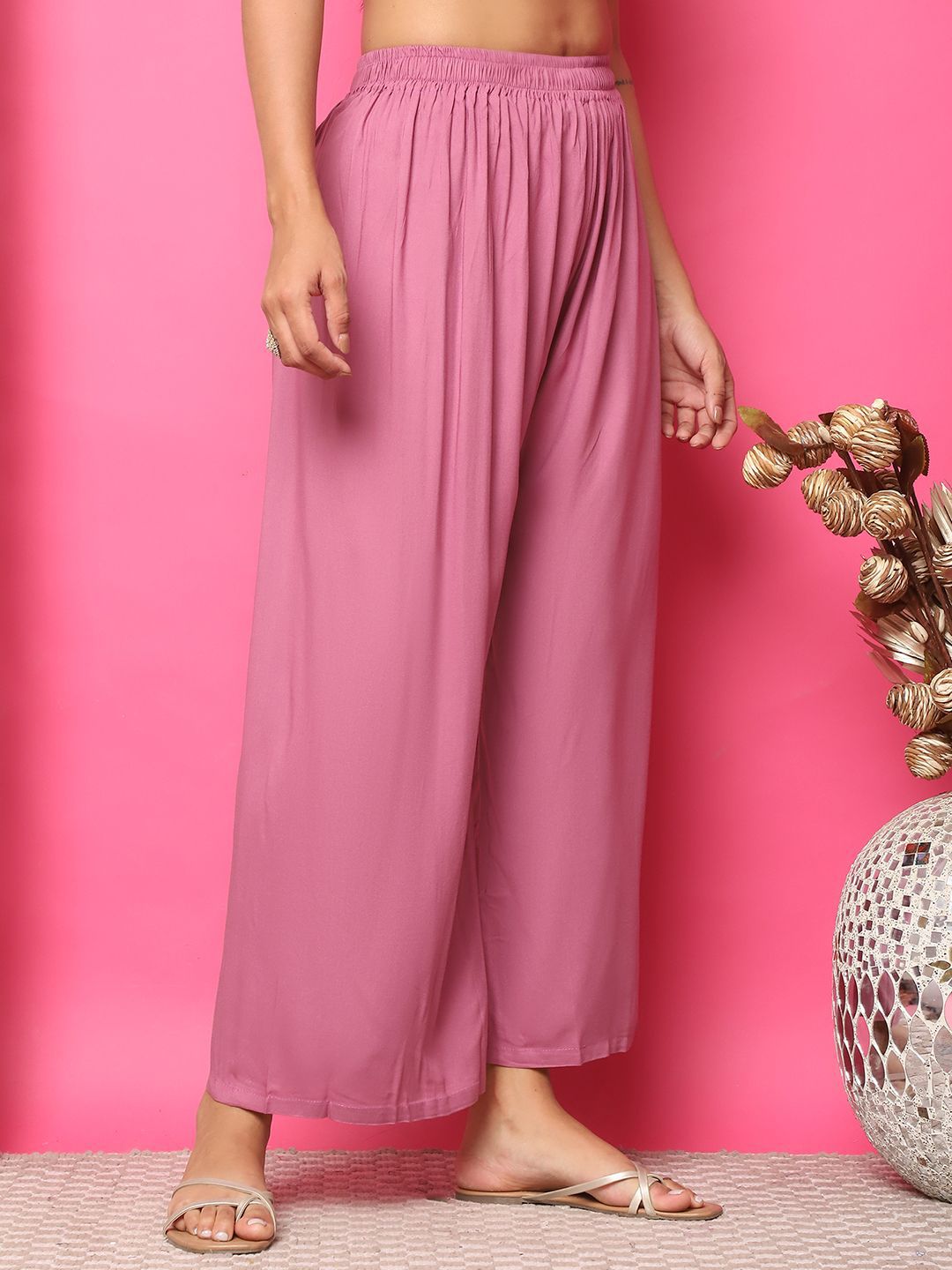 TAG 7 Women Flared Palazzos | Grocsy
