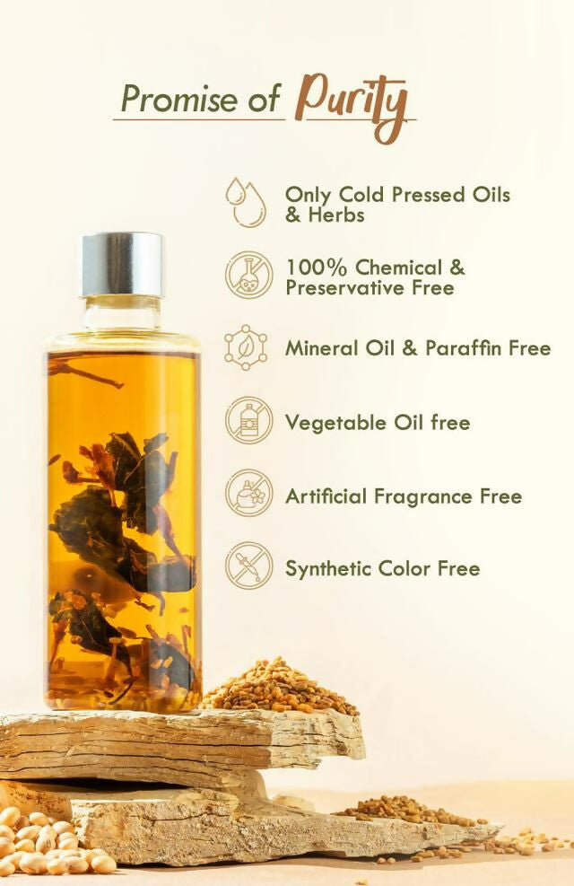 Nat Habit Soybean Methi Summer Hair Oil | Grocsy