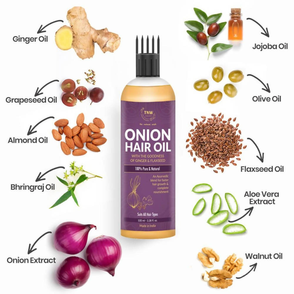 The Natural Wash Onion Hair Oil | Grocsy