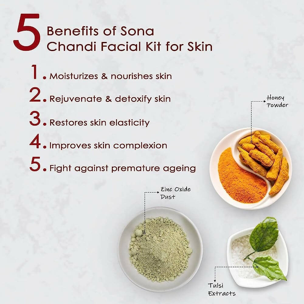 NutriGlow Sona Chandi Facial Kit | Grocsy