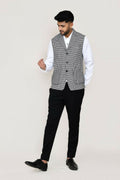 Joban Fashion White Colored Art Silk Fabric Kurta, Jacket With Straight Fit Pant | Grocsy