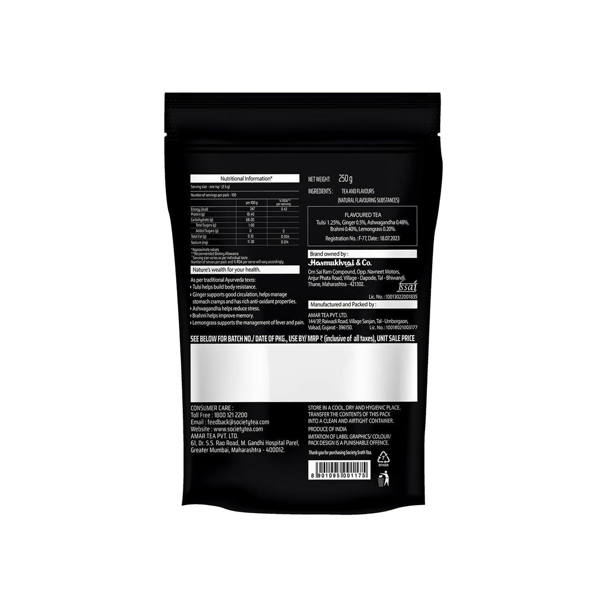 Society Sroth Tea Pouch | Grocsy