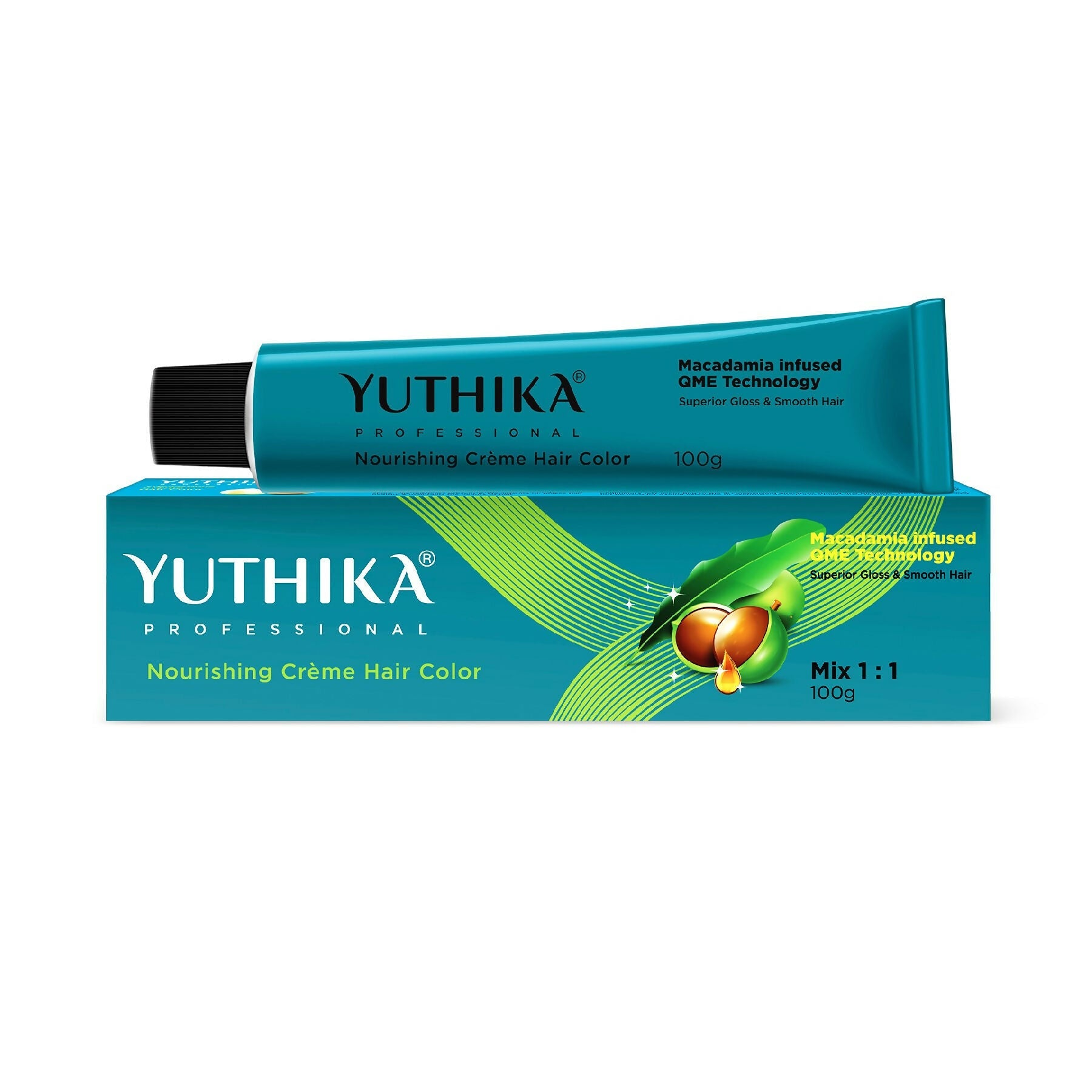 Yuthika Professional Creme Hair Colour - Natural Black | Grocsy