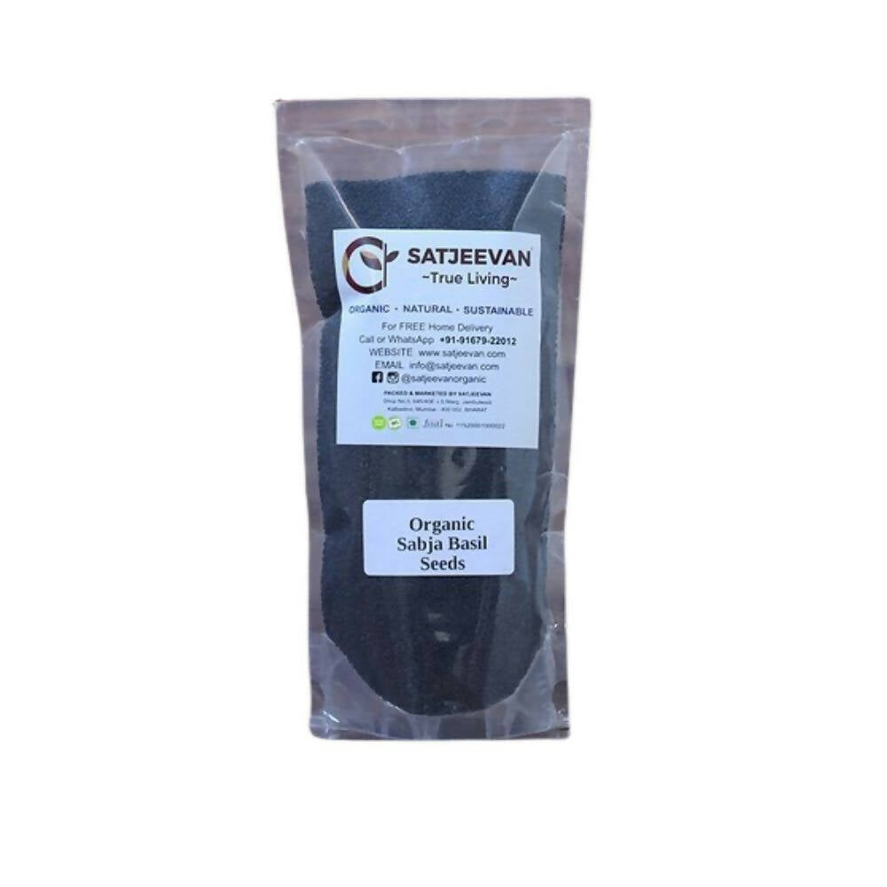 Satjeevan Organic Sabja Basil Seeds | Grocsy