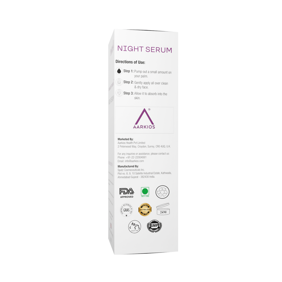 Flawless Finesse By HealthAid Night Serum | Grocsy