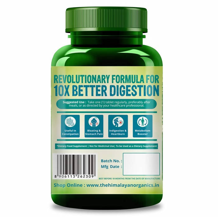 Himalayan Organics Digestive Enzyme 375 mg Vegetarian Capsules | Grocsy