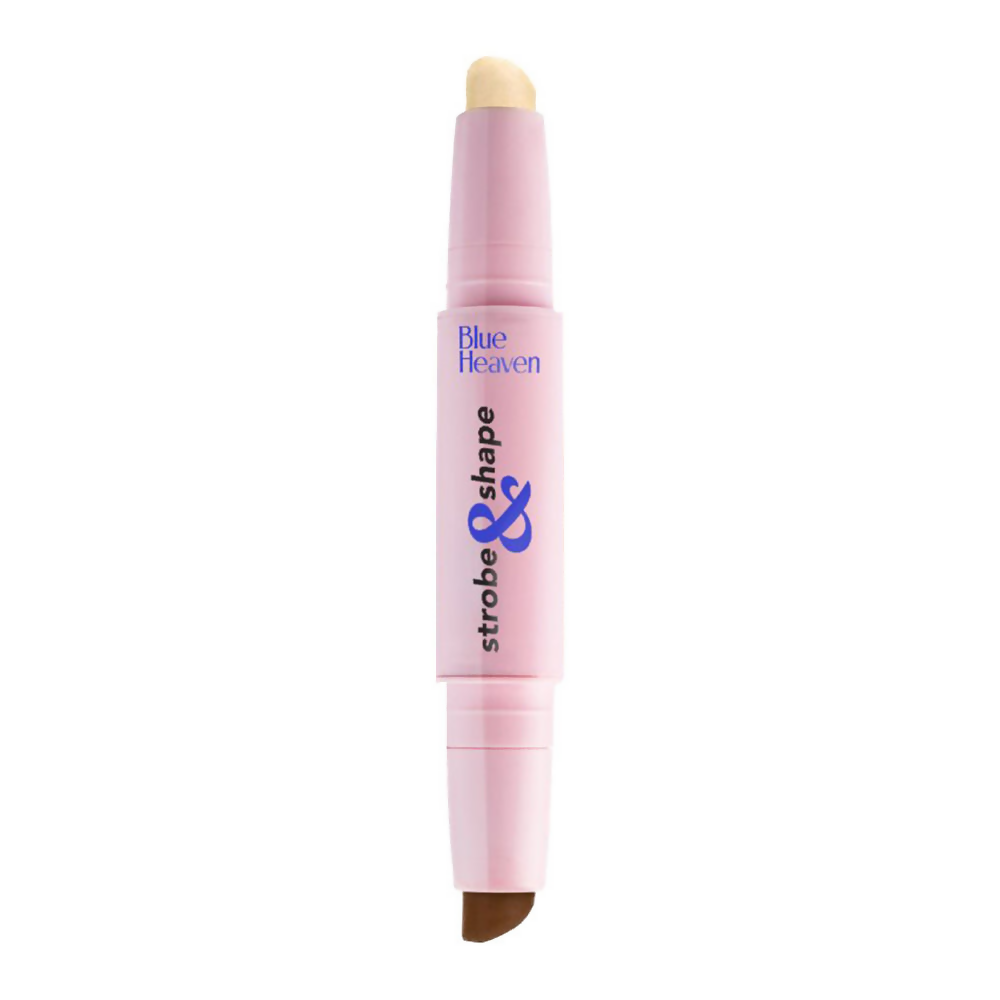 Blue Heaven Strobe & Shape Highlighter And Contour Duo Stick - Magnificent Deep (Medium To Dusky) | Grocsy