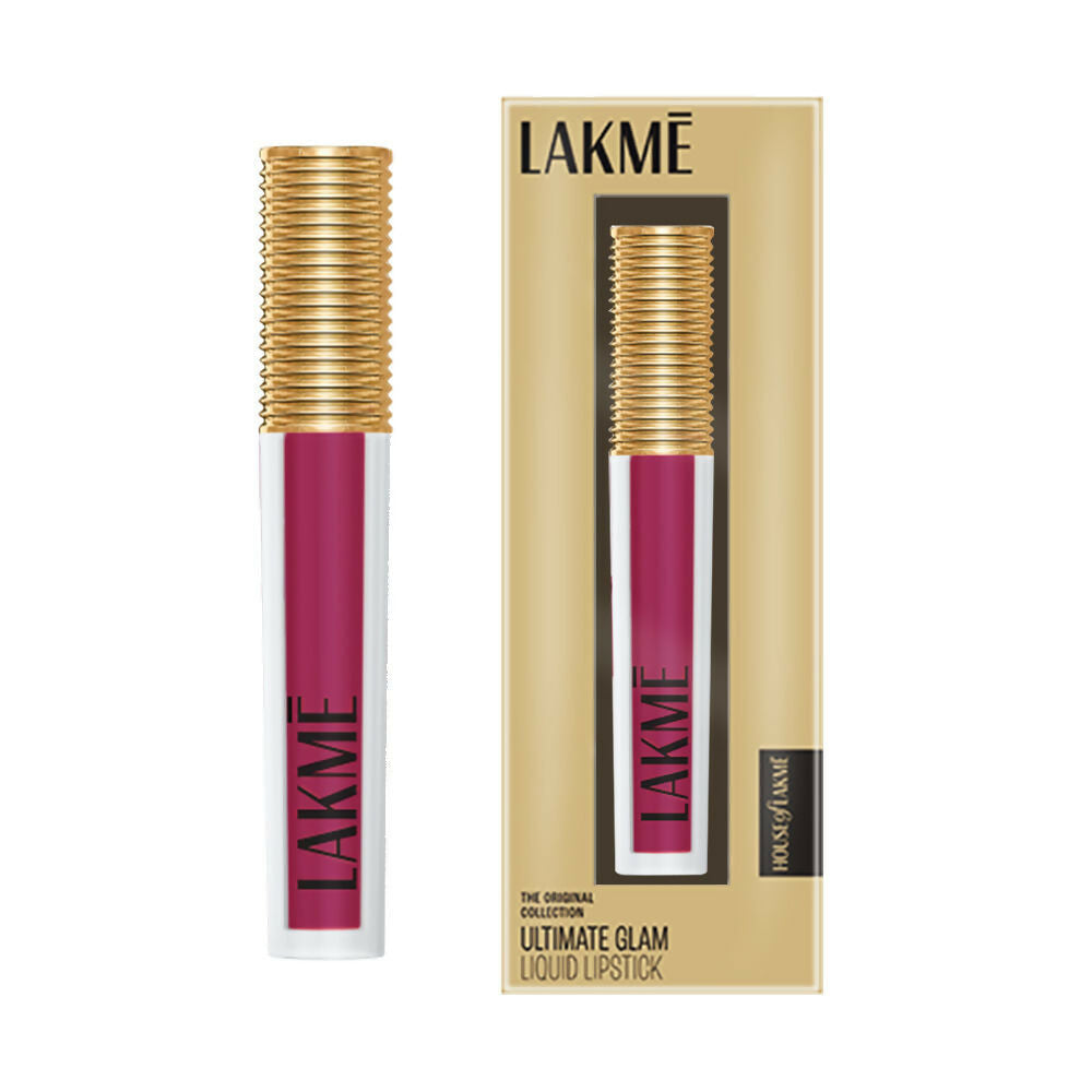 Lakme Ultimate Glam Matte Liquid Lipstick - Pink Glam | Grocsy