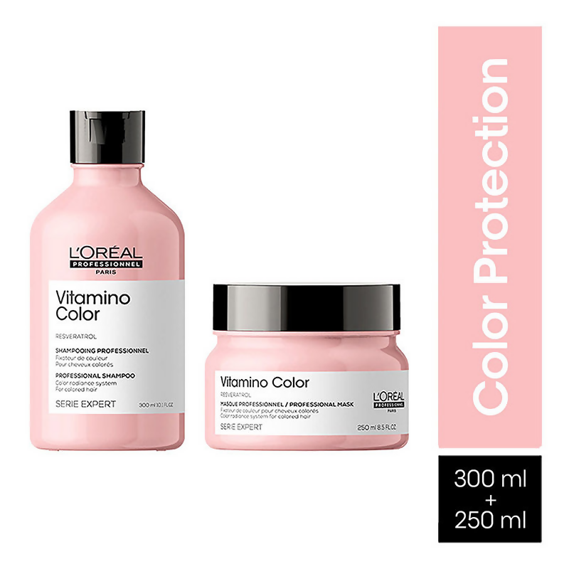 L'Oreal Professionnel Vitamino Color Shampoo & Hair Mask, Serie Expert | Grocsy