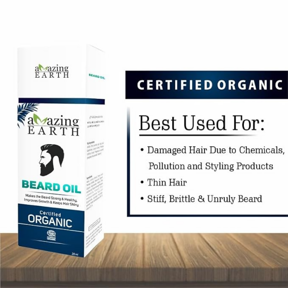 Amazing Earth Beard & Mustache Wax And Beard Oil | Grocsy