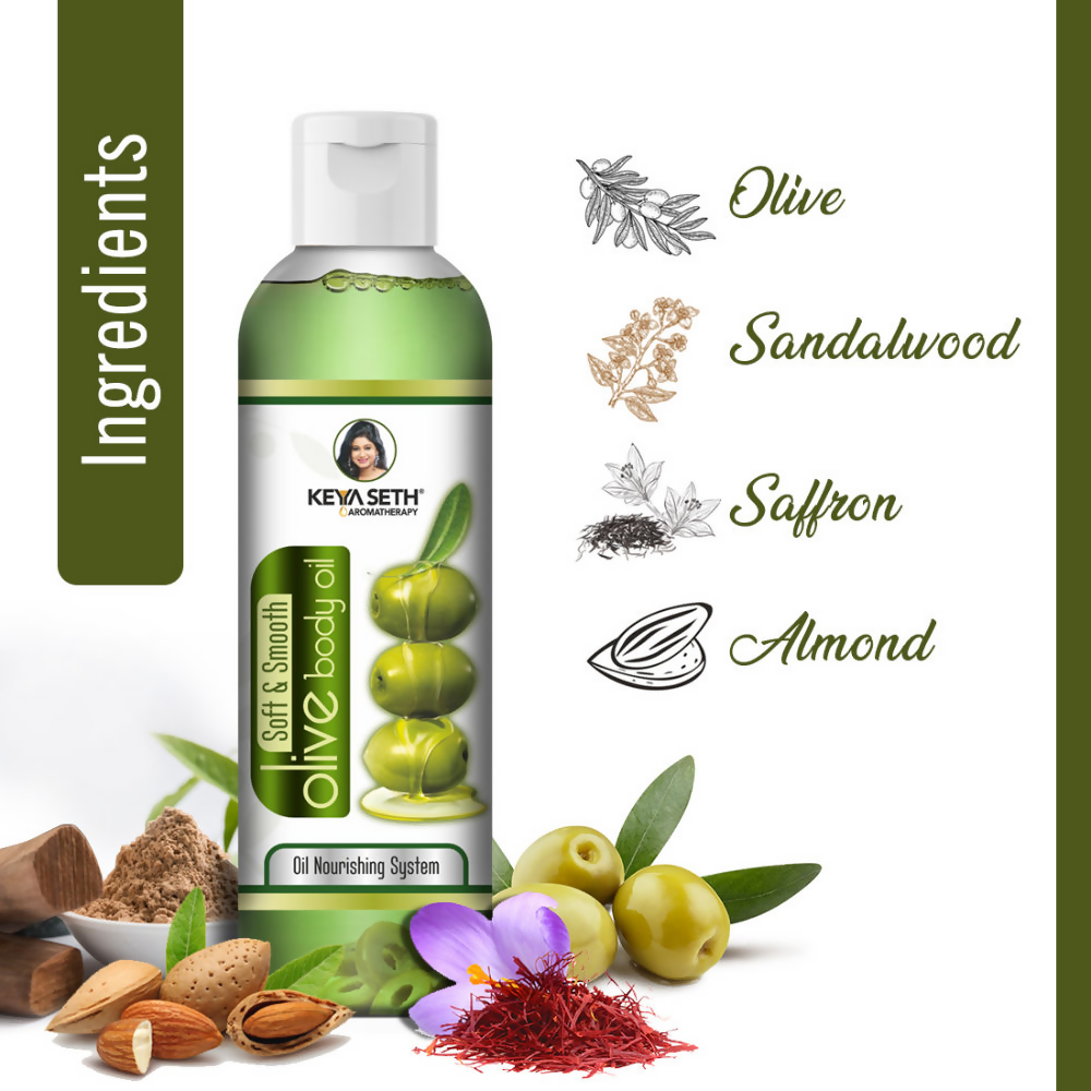 Keya Seth Aromatherapy Soft & Smooth Olive Body Oil | Grocsy