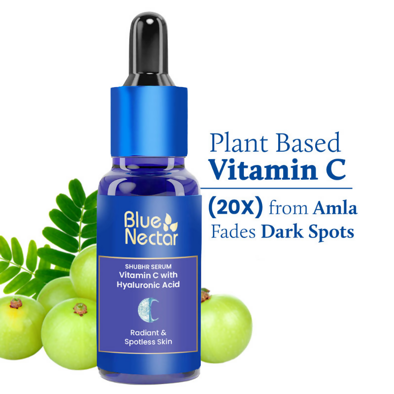 Blue Nectar Vitamin C Face Serum for Dark Spots & Radiance | Grocsy