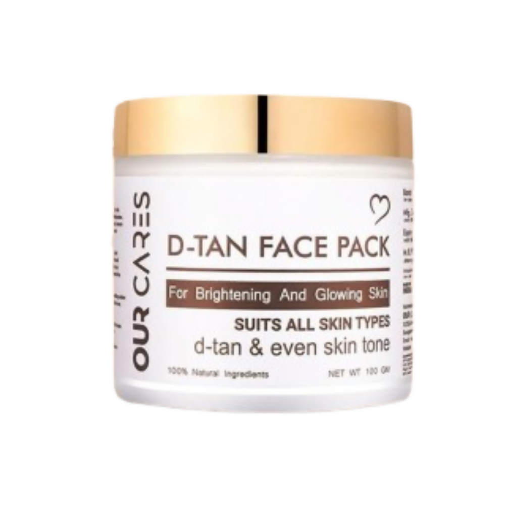 Our Cares D-TAN Face Pack for Instant Tan Removal & Sun Damage Protection | Grocsy