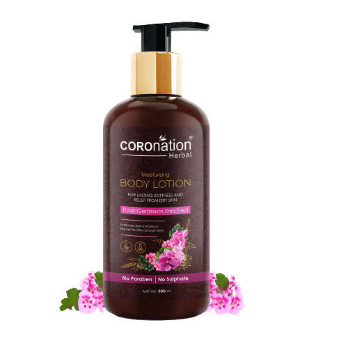 Coronation Herbal Rose Geranium Enriched Body Lotion | Grocsy