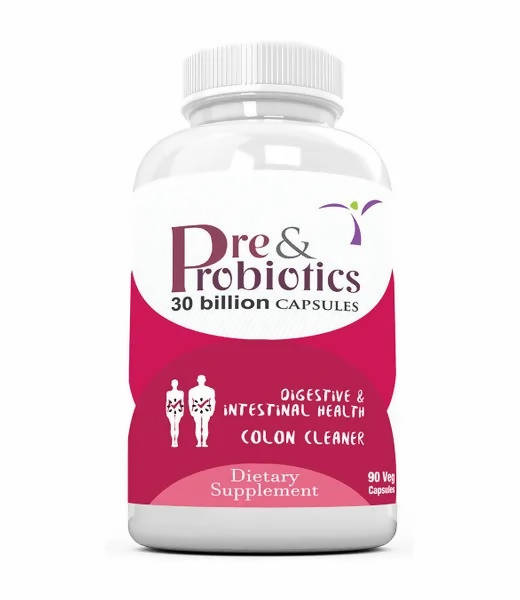 Ramini Bio Nutrition Pre & Probiotics 30 Billion Veg Capsules | Grocsy