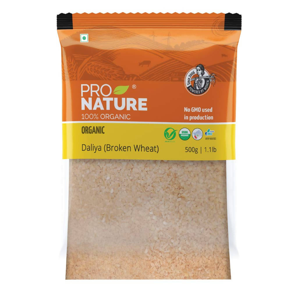 Pro Nature Organic Daliya (Broken Wheat) | Grocsy