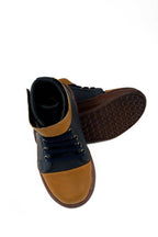 Tiny Bugs Boys Party Wear Mid Top Boots - Navy | Grocsy
