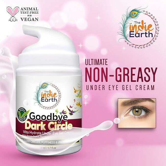 The Indie Earth Good Bye Dark Circles Vita Rich Under Eye Gel Cream | Grocsy