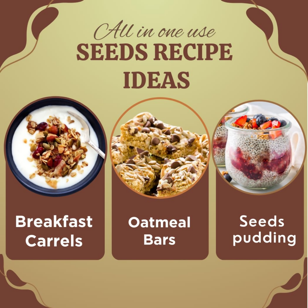 Nature Yard Raw Jumbo Pumpkin/ Chia/ Sunflower Seeds | Grocsy