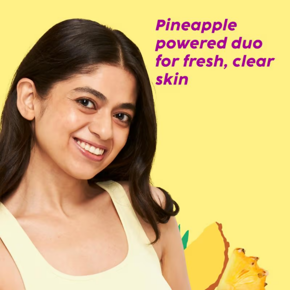 PLIX The Plant Fix Pineapple Depigmentation Regime With Fruity Toner & Cleanser | Grocsy