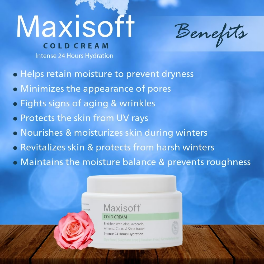Maxisoft Cold Cream Vitamin E Glowing and Moisturized Skin | Grocsy