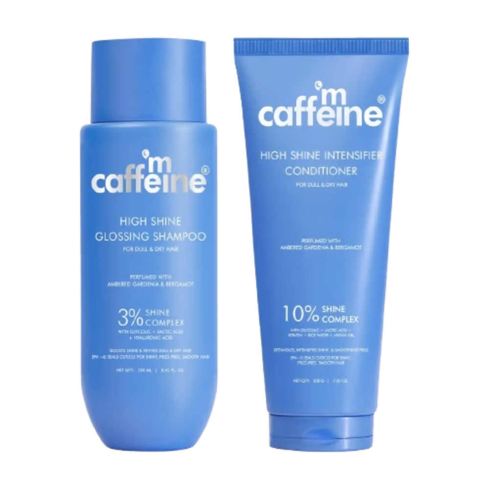 mCaffeine Glass Hair Wash Duo Shampoo & Conditioner | Grocsy
