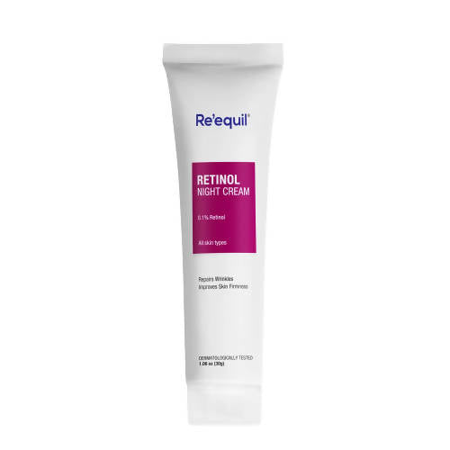 Re'equil 0.1% Retinol Night Cream For Wrinkles & Skin Tightening | Grocsy