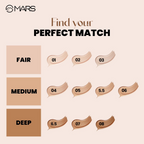 MARS Cosmetics High Coverage Liquid Matte Foundation - Shade 08 | Grocsy
