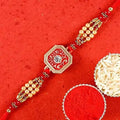 Elegant American Diamond Rakhi | Grocsy