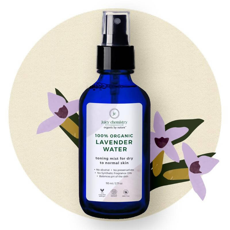 Juicy Chemistry Lavender Water Toner for Dry & Dull Skin | Grocsy