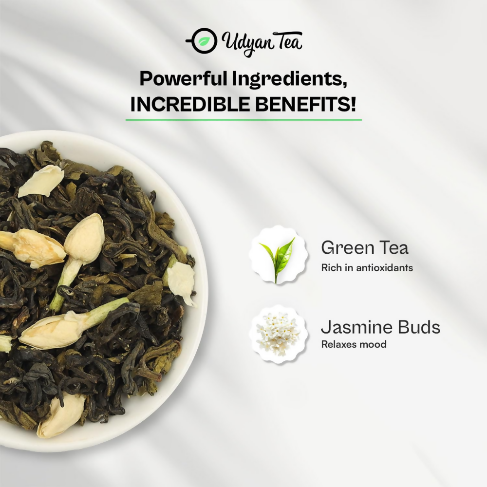 Udyan Tea Jasmine Jade Green Tea | Grocsy