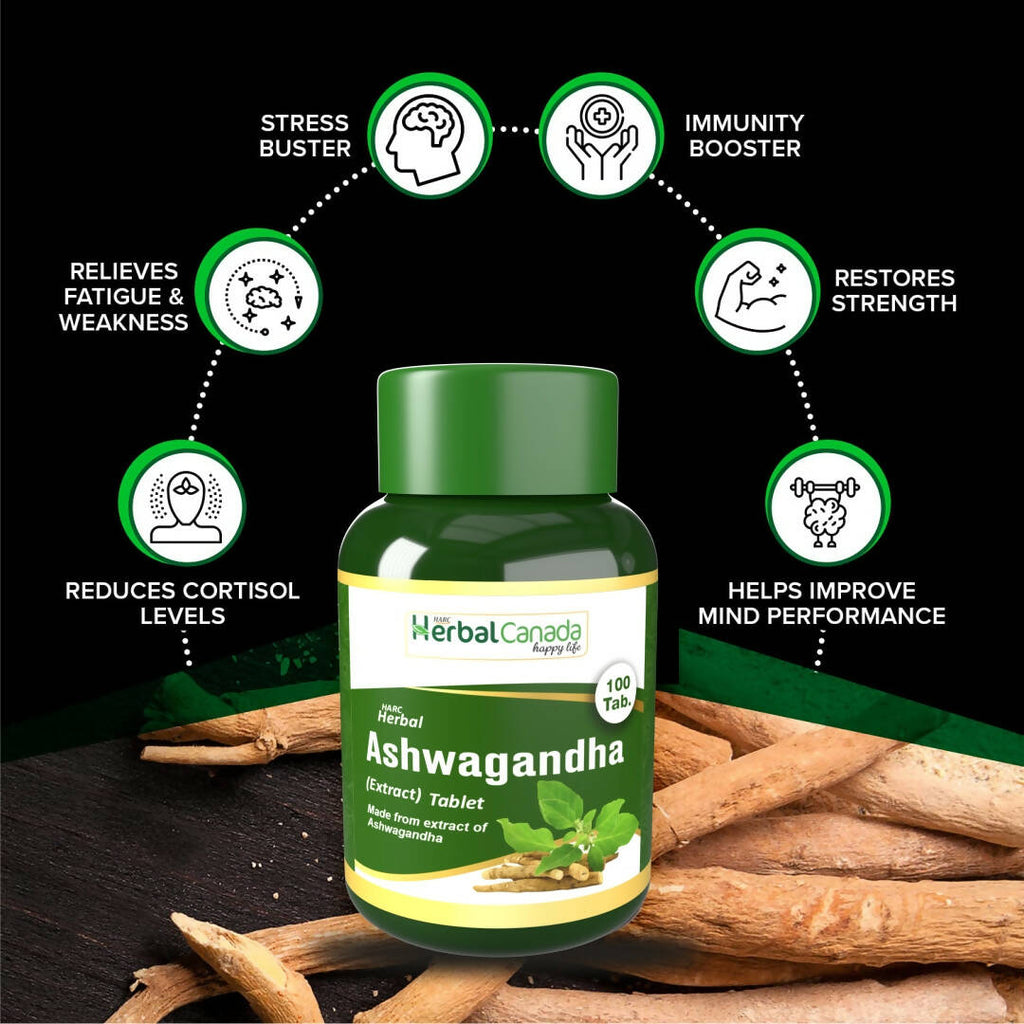 Herbal Canada Ashwagandha Extract Tablets | Grocsy