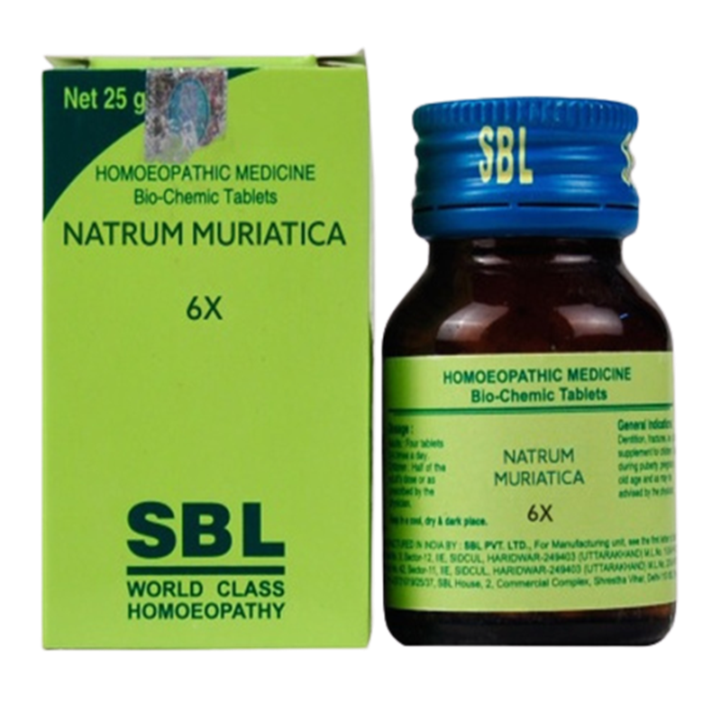 SBL Homeopathy Natrum Muriaticum Biochemic Tablets | Grocsy