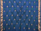 Navy Bandhani Uppada Silk Handloom Saree with Nilambari Buta Design - Global Threads | Grocsy