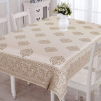 Urbano Homz Table Cloth for 6 Seater Dining Table - Cream | Grocsy