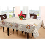 Kuber Industries Floral Cotton 6 Seater Dinning Table Cover | Grocsy